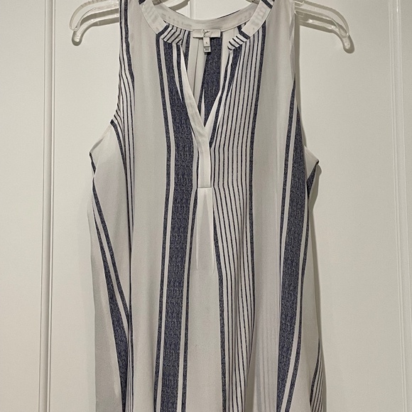 Joie Blouse/Tank - Blue & White Stripe - Picture 1 of 3